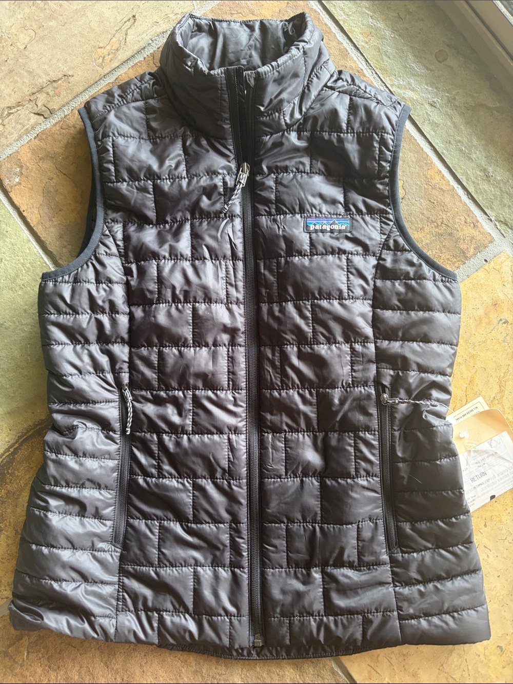 Patagonia Black Quilted Puffer Vest